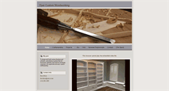Desktop Screenshot of dyercustomwoodworking.com